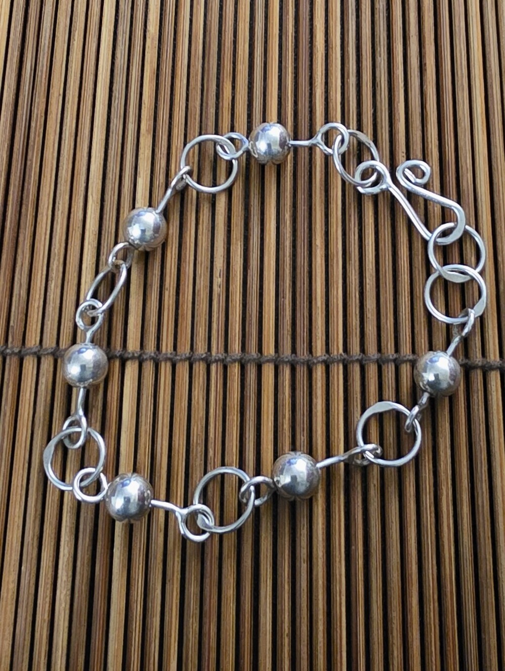 925 Silver Ring,ball Bracelet (Vintage)